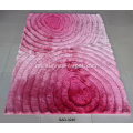 Silk Shaggy 3D Carpet With Design